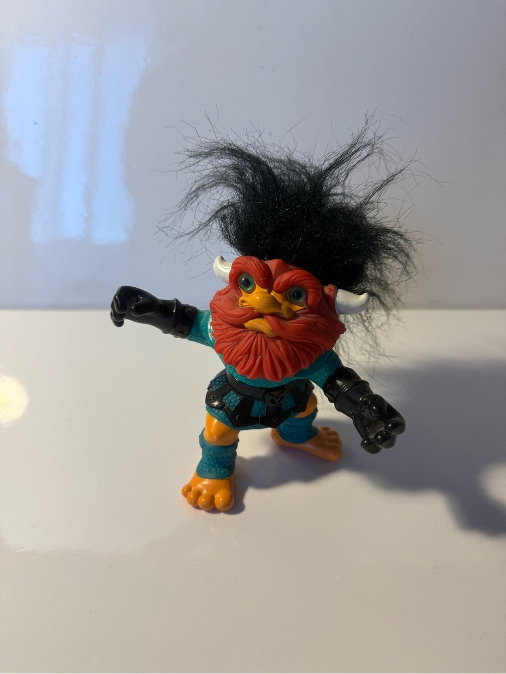 Vintage 1992 Battle Trolls Trollaf Viking 5.5" Figure
